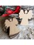 10PCS Rustik Boş Melek Ahşap Parçalar Hediye Etiketleri Düğün Xmas Ağaç Sarkoları (Yurt Dışından) 2