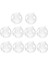 10X Clear Ball Baubles Küre Doldurabilen Noel Ağacı Süsü 40MM (Yurt Dışından) 1