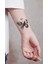 Siyah Renkli Kelebek Dövmesi 2'li Minimal Tattoo 2