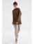 Kahverengi Reglan Kol Basic Kapüşonlu Oversize Tunik - 97242 4