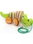 Yürümeye Başlayan Ahşap Oyuncak Esnek Croc Boyunca Çekme 28*11*11CM (Yurt Dışından) 1