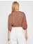 Crop Bluz V Yaka Balon Kollu 4