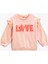Fırfırlı Sweatshirt Peluş Detaylı Bisiklet Yaka Şardonlu 1