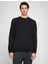Basic Bisiklet Yaka Sweatshirt Uzun Kollu 3