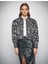 Melis Ağazat X Koton - Jakarlı Balon Kollu Crop Ceket 3