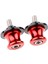 2 Adet Evrensel Çerçeve Standı Vidalı Salıncak Kolu Makaraları Kaydırıcı 8mm Kırmızı (Yurt Dışından) 5