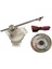 Çiftleşme Sensörü ile Deniz Dümen Açısı Göstergesi 0-190Ω 52MM Krom Beyaz (Yurt Dışından) 3