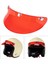 3 Snap Visor Pik Güneş Gölgesi Koruyucu 15CMX5CM Şeffaf Kırmızı (Yurt Dışından) 3