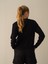 Kadın Siyah Slim Fit Basic Hırka 5