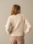 Kadın Bej Pamuklu Oversize Hırka 4