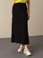 Kadın Siyah Regular Fit Triko Uzun Etek 2
