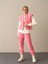 Kadın Pembe Oversize Kuzu Yelek 5