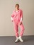 Kadın Pembe Oversize Polar Sweatmont 1