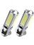 2 Adet H6 P15D-25-1 Cob LED Motosiklet Far Sis Ampulleri 6000K Beyaz (Yurt Dışından) 1