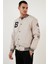Logolu Oversize Cepli Kolej Yaka Bomber Mont Erkek Mont 5715514 3