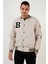 Logolu Oversize Cepli Kolej Yaka Bomber Mont Erkek Mont 5715514 4