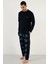 Regular Fit Bisiklet Yaka Kışlık Yumuşak Dokulu Polar Pijama Takımı Erkek Pijama Takımı 6096100 2