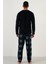 Regular Fit Bisiklet Yaka Kışlık Yumuşak Dokulu Polar Pijama Takımı Erkek Pijama Takımı 6096100 4