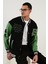 Oversize Kolej Yaka Cepli Bomber Ceket Erkek Ceket 628MNH171 1
