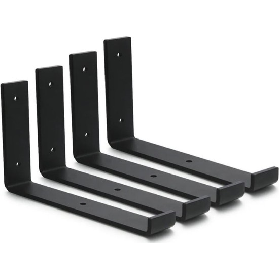 Arzor Home 4�lü Set Siyah Metal Duvar Rafı Ayakları, Destek Fiyatı Arzor Home 4�lü Set Siyah Metal Duvar Rafı Ayakları, Destek Fiyatı
