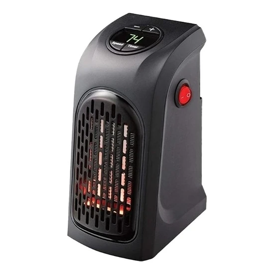 End Priz Tipi Mini Fanlı Isıtıcı (Kumandalı) 400W Ekonomik