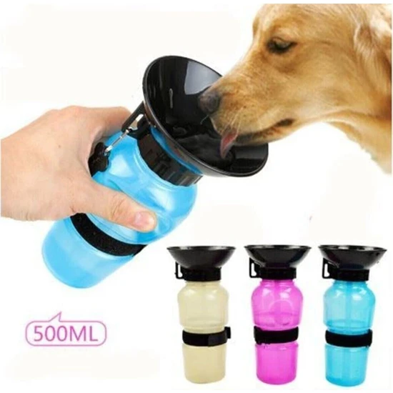 Bebebebek Taşınabilir Havalı Köpek Seyahat Suluğu 500ML