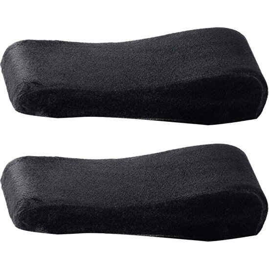 2x Bellek Köpük Kolçak Yastık Dirsek Kol Dirsek Kapağı Kapak Ofis Sandalyesi Koltuk Pedi Siyah (Yurt Dışından)