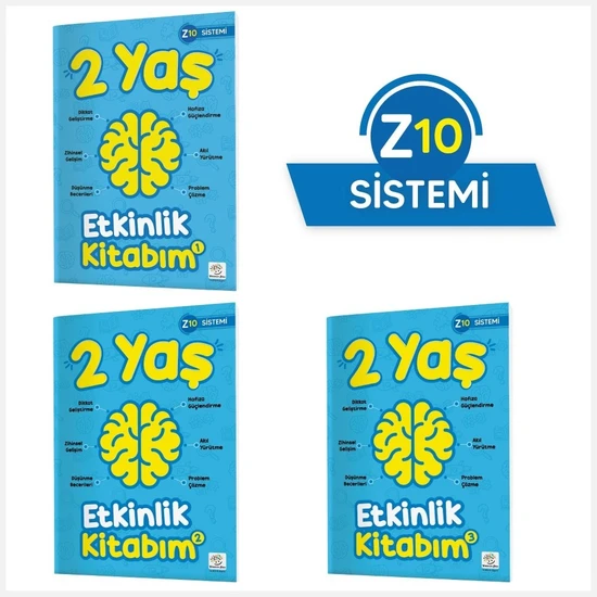 Yükselen Zeka 2 Yaş Etkinlik Kitabım Seti (Z10 Sistemi)