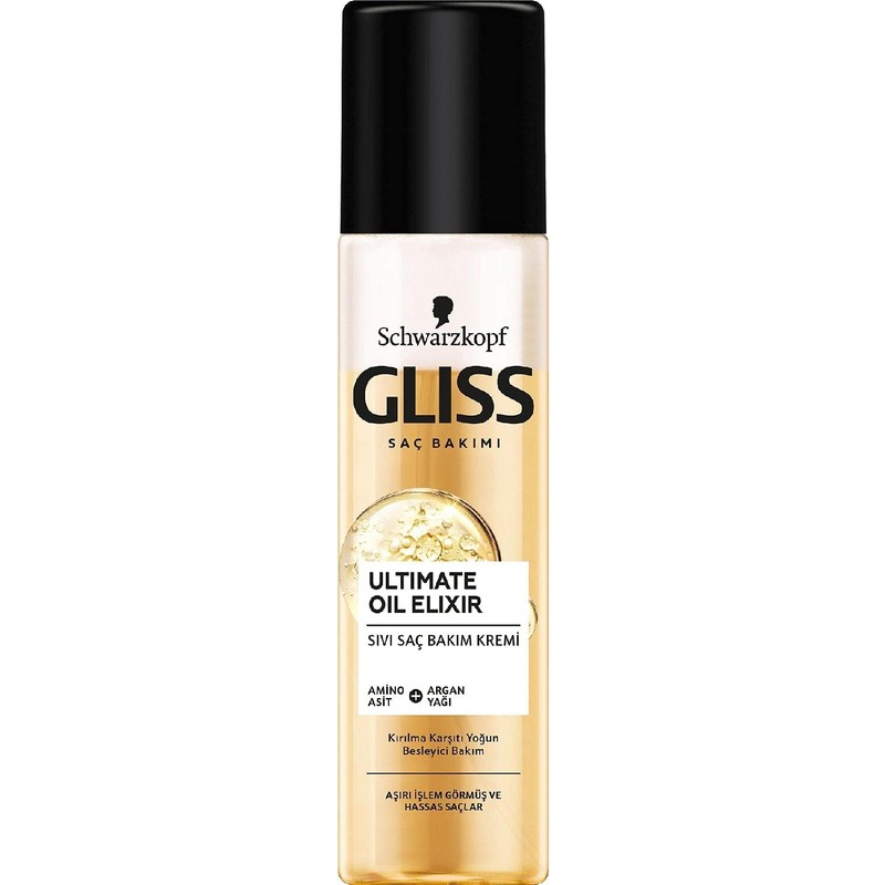Gliss Schwarzkopf Ultimate Oil Elixir Sivi Saç Kremi 200 ml 1 Paket