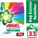 Ariel Dağ Esintisi Renklilere Özel 5 Kg Toz Çamaşır Deterjanı