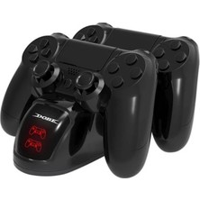 Playstation Ps4 TP4-889 Slım Pro Ps4 Şarj Doku Standı Çift USB Hızlı Şarj Standı Durum Göstergeli Chargıng Dock 