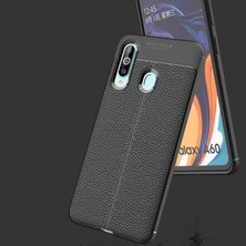 Kip GSM Galaxy A20S Uyumlu Darbeye Dayanıklı Deri Dikişli Armor Serisi Kamera Korumalı Kılıf