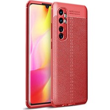 Kip GSM Xiaomi Mi Note 10 Lite Uyumlu Darbeye Dayanıklı Deri Dikişli Armor Serisi Kamera Korumalı Kılıf