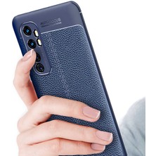 Kip GSM Xiaomi Mi Note 10 Lite Uyumlu Darbeye Dayanıklı Deri Dikişli Armor Serisi Kamera Korumalı Kılıf