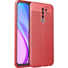 Kip GSM Xiaomi Redmi 9 Uyumlu Darbeye Dayanıklı Deri Dikişli Armor Serisi Kamera Korumalı Kılıf