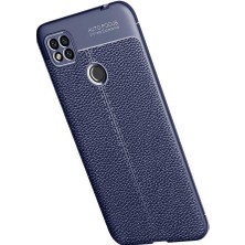 Kip GSM Xiaomi Redmi 9c Uyumlu Darbeye Dayanıklı Deri Dikişli Armor Serisi Kamera Korumalı Kılıf