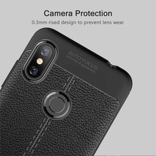 Kip GSM Xiaomi Redmi Note 6 Pro Uyumlu Darbeye Dayanıklı Deri Dikişli Armor Serisi Kamera Korumalı Kılıf