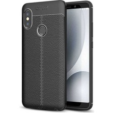 Kip GSM Xiaomi Redmi Note 5 Pro Uyumlu Darbeye Dayanıklı Deri Dikişli Armor Serisi Kamera Korumalı Kılıf