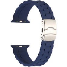 Case 4U Apple Watch Ultra Silikon Kordon KRD-72 49mm Lacivert