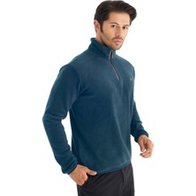 Crozwise Yarım Fermuarlı - Erkek Petrol Spor Polar - 6036-11