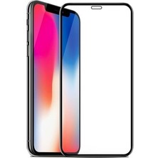 ZORE Apple iPhone 12 Pro Max "6.7inç" 18D Kavisli Tam Kaplayan Ekran Koruyucu Cam - Siyah