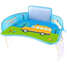 Prettyia Toddler Organizer Yemek Çizim Atıştırmalık Tepsisi Otobüs Için Su Geçirmez (Yurt Dışından)