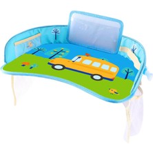 Prettyia Toddler Organizer Yemek Çizim Atıştırmalık Tepsisi Otobüs Için Su Geçirmez (Yurt Dışından)