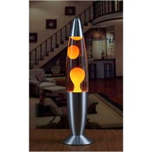 Star Global Dekoratif Sevgiliye Eşe Sürpriz Hediye Ev Hediyesi Büyük Boy Konsept Büyük Boy Lav Lambası Lava Lamp Konsept 41 cm Turuncu