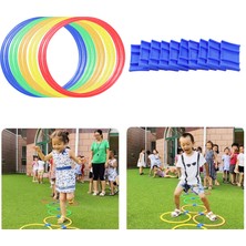 Hopscotch Game Çok Renkli Dayanıklı Eğlenceli Yaratıcı Yaratıcı Okul Öncesi Çocuk 28CM Için