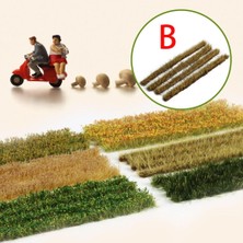 Gerçekçi Minyatür Bitkiler Mini Model Demiryolu Bahçe Yapı Malzemeleri B(Yurt Dışından)