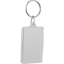 10PCS 28X49MM Fotoğraf Çerçevesi Için 3,4x5.2cm Için Açık Akrilik Dikdörtgen Anahtarlık Anahtar Zincirleri