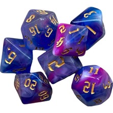 Dnd Rp mt G Için 7 Polihedral Parti Tedarik D1 D10 D12 D20 Seti