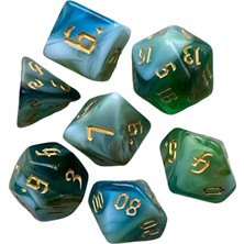 Dnd Rpg Mtg B Için 7 Pollihedral Parti Tedarik Seti D8 D10 D12 D20