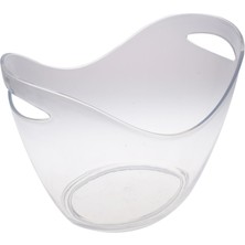 Açık Akrilik Buz Kovası Şampanya Buz Kovası Seti Taşınabilir 26X20CM 26.5X19.5X20CM(Yurt Dışından)